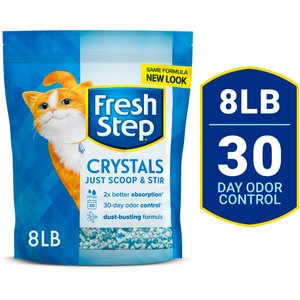 Fresh Step Crystals Scented Non-Clumping Cat Litter, 8-lb bag