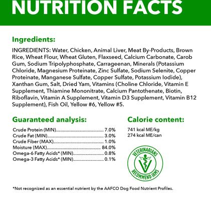 Show full view: Iams ProActive Health Classic Ground with Slow Cooked Chicken & Rice Healthy Aging Senior Canned Wet Dog Food, 13-oz can, case of 4 slide 7 of 11