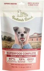 Badlands Ranch Superfood Complete Beef & Bison Grain-Free Air-Dried Dog Food, 11.5-oz bag