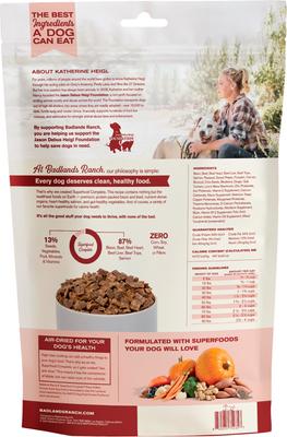 Show full view: Badlands Ranch Superfood Complete Beef & Bison Grain-Free Air-Dried Dog Food, 24-oz bag slide 3 of 8