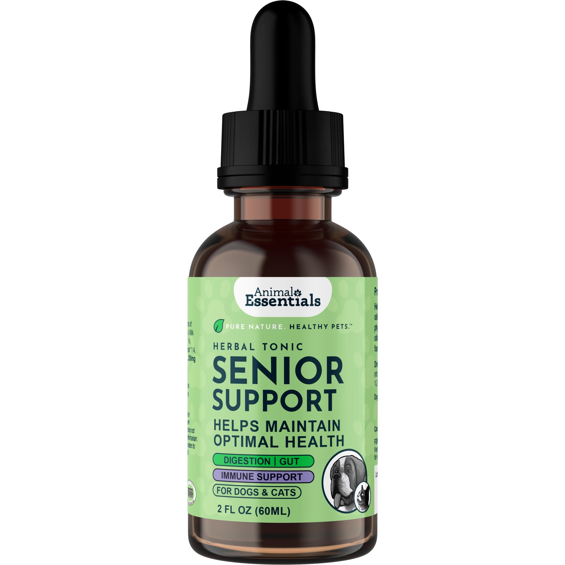 Animal Essentials Senior Support Herbal Dog & Cat Supplement, 2-oz