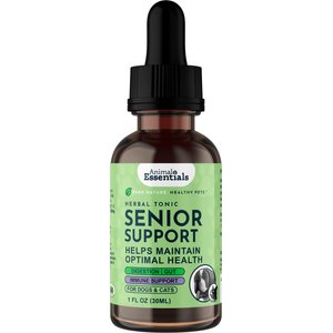 Animal Essentials Senior Support Herbal Formula Dog & Cat Supplement, 1-fl oz bottle