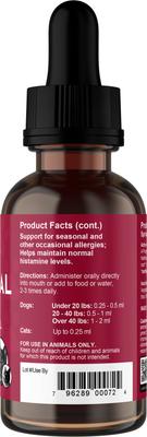 Show full view: Animal Essentials Seasonal Allergy Herbal Formula Dog & Cat Supplement, 2-fl oz bottle slide 4 of 5