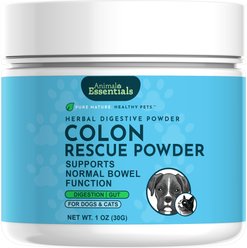 Animal Essentials Colon Rescue Powder Herbal Digestive Aid Dog & Cat Supplement, 1-oz bottle