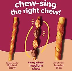 Hartz Oinkies Hearty Kabobs with 100% Real Chicken & Duck Carrot & Sweet Potato Rawhide-Free Natural Dog Treats, 6 count slide 2 of 8