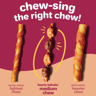 Show full view: Hartz Oinkies Hearty Kabobs with 100% Real Chicken & Duck Carrot & Sweet Potato Rawhide-Free Natural Dog Treats, 6 count slide 6 of 12