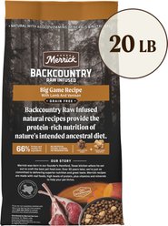 Merrick Backcountry Raw Infused Grain-Free Big Game Recipe Freeze-Dried Dog Food, 20-lb bag slide 2 of 9