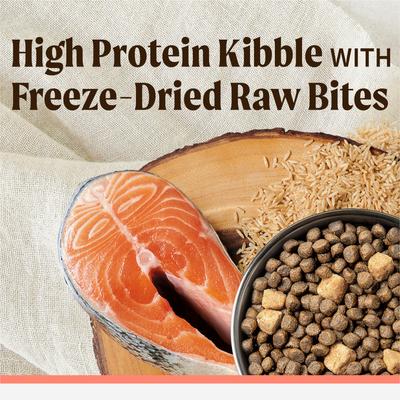 Show full view: Merrick Backcountry Chicken-Free Raw Infused Pacific Catch Recipe with Healthy Grains Dry Dog Food, 20-lb bag slide 5 of 14