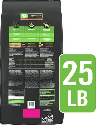 Show full view: Purina Pro Plan Veterinary Diets HA Hydrolyzed Salmon Flavor Dry Dog Food, 25-lb bag slide 3 of 11