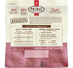 Primal Turkey & Sardine Formula Nuggets Grain-Free Raw Freeze-Dried Dog Food, 14-oz bag slide 2 of 9