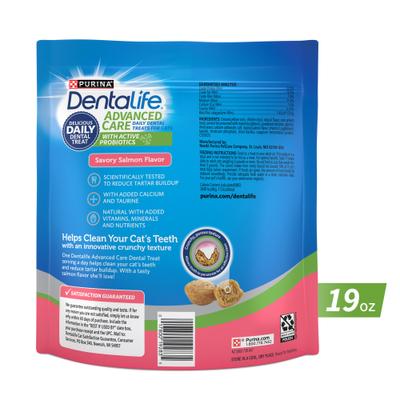 Show full view: DentaLife Savory Salmon Flavor Dental Cat Treats, 19-oz bag slide 3 of 12