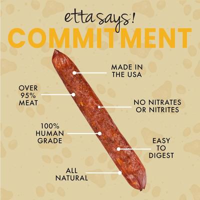 Show full view: Etta Says! Chicken Deli Sausages Human Grade Jerky Dog Treats, 1 count slide 5 of 10