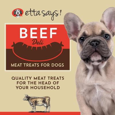 Show full view: Etta Says! Beef Deli Sausages Human Grade Jerky Dog Treats, 1.25-oz pack slide 4 of 10