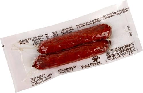 Show full view: Etta Says! Beef Deli Sausages Human Grade Jerky Dog Treats, 1.25-oz pack slide 3 of 10