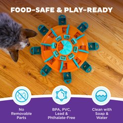 Nina Ottosson by Outward Hound Tower of Treats Dog Treat Puzzle, Orange slide 2 of 6