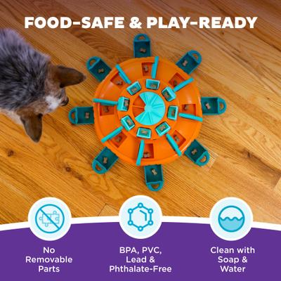 Show full view: Nina Ottosson by Outward Hound Tower of Treats Dog Treat Puzzle, Orange slide 5 of 8