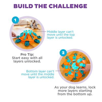 Show full view: Nina Ottosson by Outward Hound Tower of Treats Dog Treat Puzzle, Orange slide 4 of 8