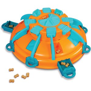 Nina Ottosson by Outward Hound Tower of Treats Dog Treat Puzzle, Orange