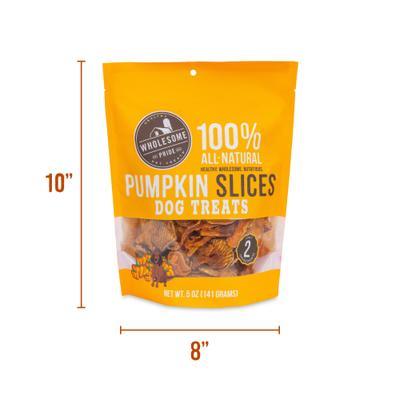 Show full view: Wholesome Pride Pet Treats Pumpkin Slices Dehydrated Dog Treats, 5-oz bag slide 9 of 11