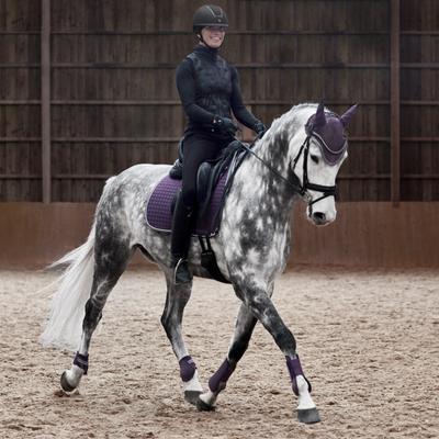 Show full view: Horze Adepto All Purpose Saddle Pad, Blackcurrant Purple, Horse slide 3 of 7