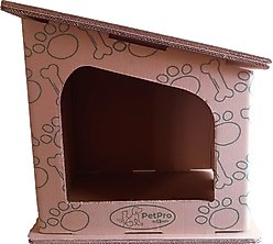 PetPro Modern Indoor Corrugated Cardboard Cat House