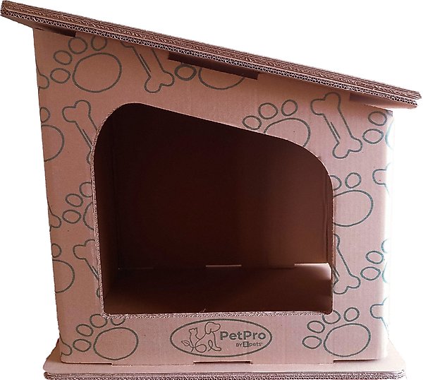 Show full view: PetPro Modern Indoor Corrugated Cardboard Cat House slide 1 of 9