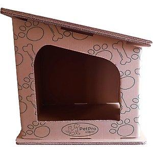 PetPro Modern Indoor Corrugated Cardboard Cat House
