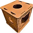 Show in main carousel: PetPro Indoor Corrugated Cardboard Cat House with Scratcher slide 3 of 9