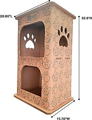 PetPro 2-Floor Indoor Corrugated Cardboard Cat House slide 2 of 4