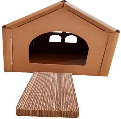 Show full view: PetPro Indoor Corrugated Cardboard Cat House, Large slide 9 of 9