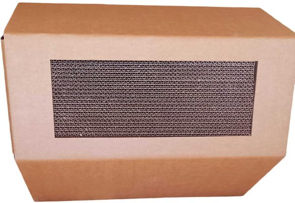 Show full view: PetPro Indoor Corrugated Cardboard Cat House, Large slide 6 of 9