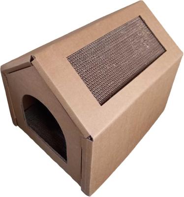 Show full view: PetPro Indoor Corrugated Cardboard Cat House, Large slide 4 of 9