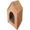 Show in main carousel: PetPro Indoor Corrugated Cardboard Cat House, Small slide 4 of 8