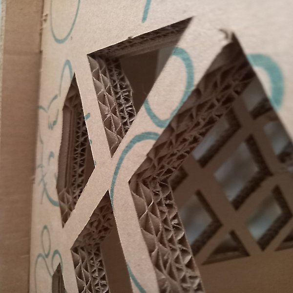 Show full view: PetPro Castle Indoor Corrugated Cardboard Cat House slide 6 of 7