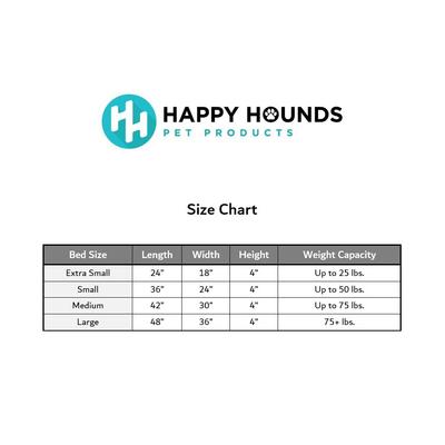 Show full view: Happy Hounds Otis Orthopedic Pillow Dog Bed with Removable Cover, Gray, Large slide 9 of 10