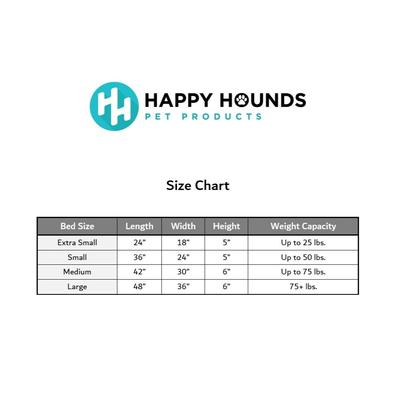 Show full view: Happy Hounds Bailey Rectangle Pillow Dog Bed with Removable Cover, Cream, Medium slide 8 of 9