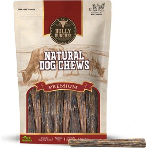 Bully Bunches 6-inch Beef Flavor Natural Jerky Sticks Dog Treats, 25 count
