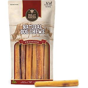 Bully Bunches 6-inch Thick Bully Sticks Dog Treats, 10 count