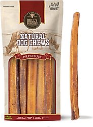 Bully Bunches 12-inch Thick Bully Sticks Dog Treats, 5 count