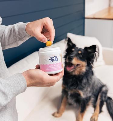 Show full view: Good Trouble Skin & Coat Chew Supplement for Dogs, 30 count slide 7 of 8