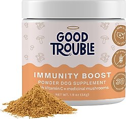 Good Trouble Immunity Boost Mushroom Powder Supplement for Dogs, 1.9-oz tub