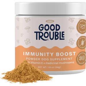 Good Trouble Immunity Boost Mushroom Powder Supplement for Dogs, 1.9-oz tub