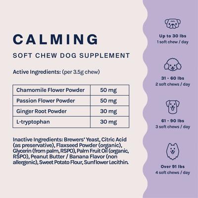 Show full view: Good Trouble Calming Chew Supplement for Dogs, 30 count slide 3 of 9