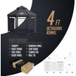 Show in main carousel: Win World Pet Gazebo Dog & Cat Kennel, Black, 4-ft slide 9 of 9