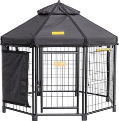Win World Pet Gazebo Dog & Cat Kennel, Black, 4-ft slide 1 of 9