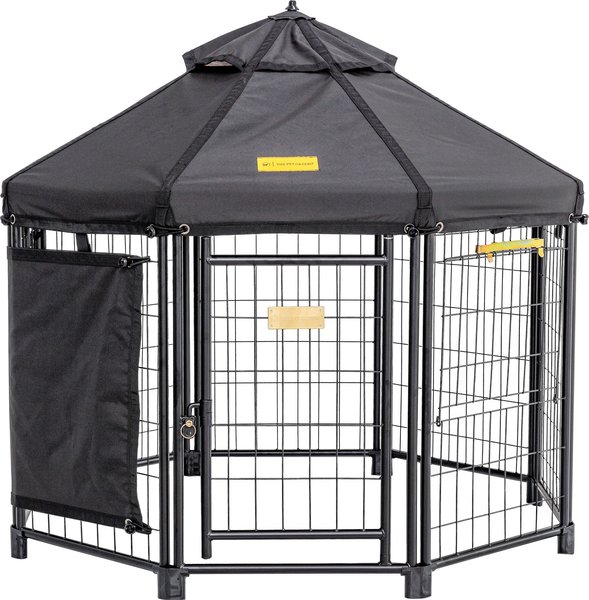 Show full view: Win World Pet Gazebo Dog & Cat Kennel, Black, 4-ft slide 1 of 9