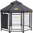 Show in main carousel: Win World Pet Gazebo Dog & Cat Kennel, Black, 4-ft slide 1 of 9