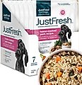 JustFoodForDogs JustFresh Human Grade Home-Cooked Pork Recipe Fresh Dog Food, 12-oz pouch, pack of 7