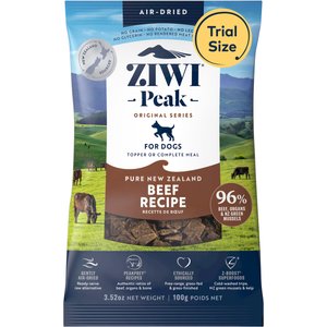 ZIWI Peak Beef Grain-Free Air-Dried Dog Food, 3.5-oz pouch