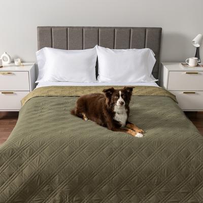 Show full view: PetAmi Waterproof Non-Skid Back Furniture Protector Cover, Olive Green, 100 x 82-in slide 2 of 10